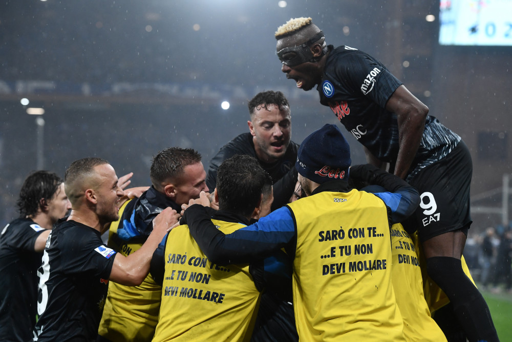 那不勒斯客场战胜桑普多利亚，继续领跑积分榜