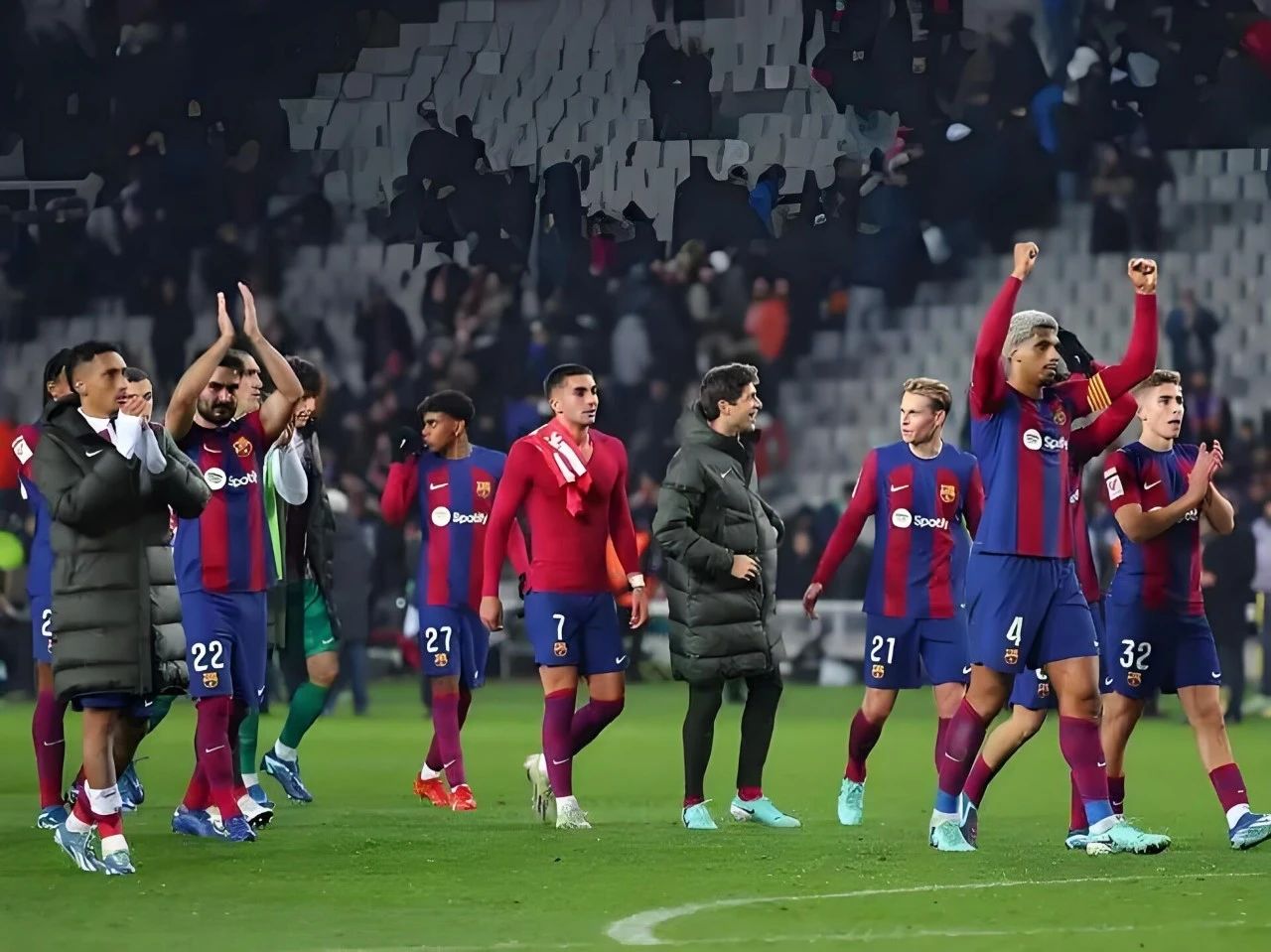 巴塞罗那主场对手马竞争冠，关键一瞬间