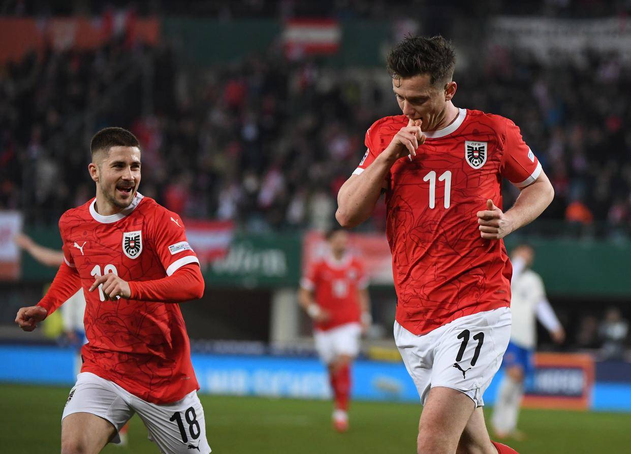 奥地利国家队在客场比赛中大捷